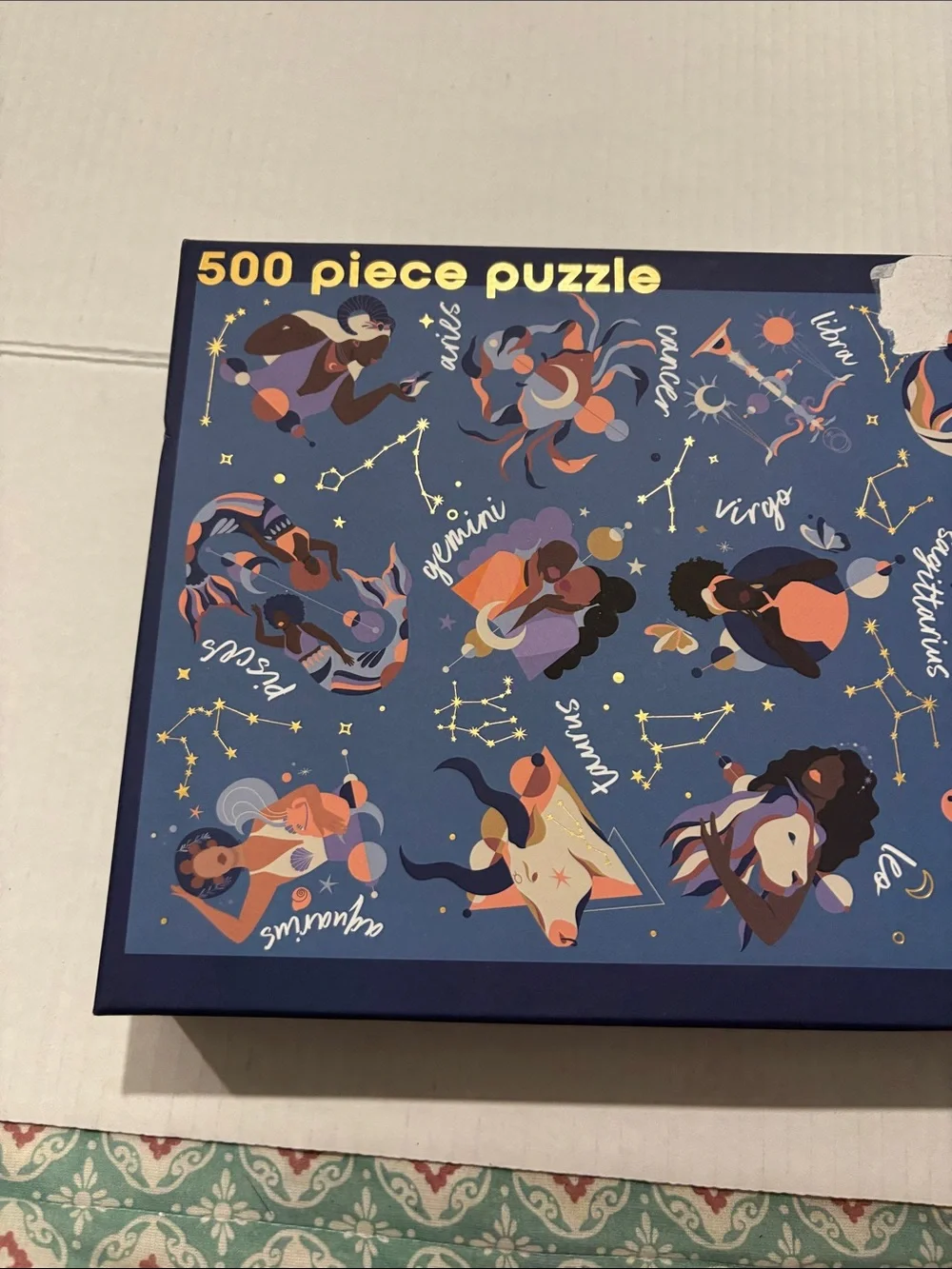 500 Piece Zodiac Constellation Puzzle - Blue